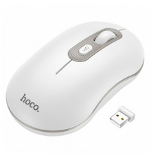 Маніпулятор миша HOCO GM21 Platinum 2.4G business wireless mouse White Gray (6931474790958)