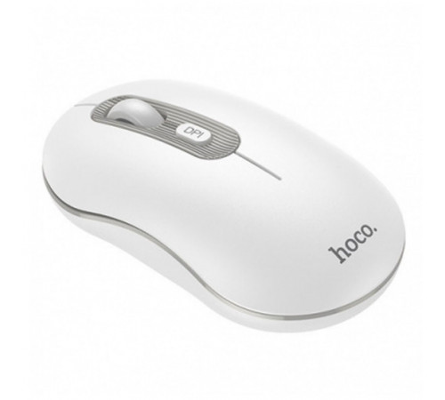 Маніпулятор миша HOCO GM21 Platinum 2.4G business wireless mouse White Gray (6931474790958)