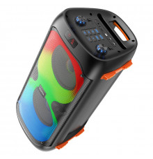 Портативна колонка HOCO BS53 Manhattan wireless dual mic outdoor BT speaker, 20W*2, Black (6931474781116)