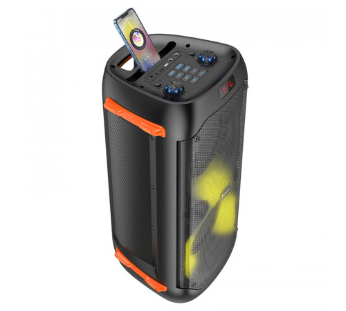 Портативна колонка HOCO BS53 Manhattan wireless dual mic outdoor BT speaker, 20W*2, Black (6931474781116)