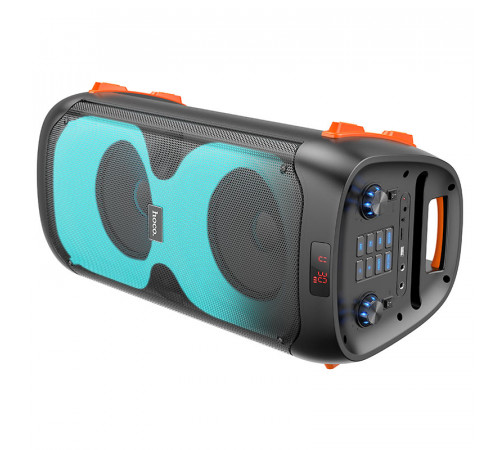 Портативна колонка HOCO BS53 Manhattan wireless dual mic outdoor BT speaker, 20W*2, Black (6931474781116)