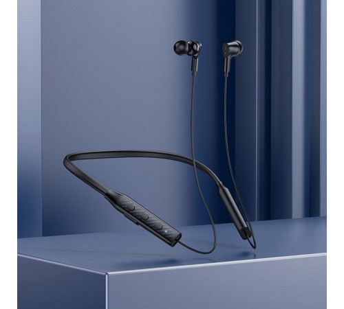 Бездротові спортивні навушники BOROFONE BE59 Rhythm neckband BT earphones Black (6974443388886)
