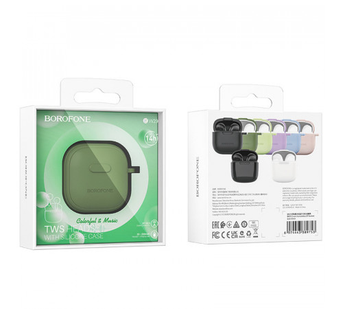 Бездротові навушники TWS BOROFONE BW29 Charm Forest Green (6974443389807)
