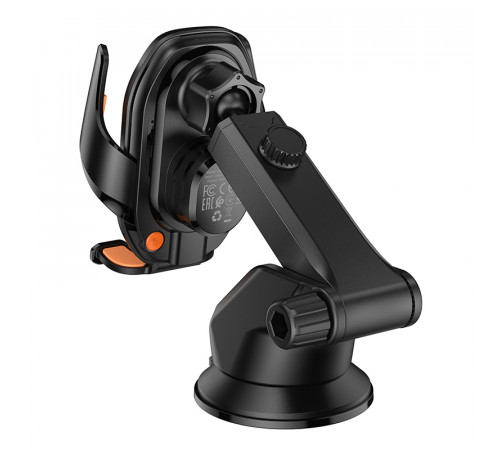 Автотримач для телефона з БЗП HOCO HW34 Blue whale 3-axis linkage wireless fast charging car holder(center console) (6942007652148)