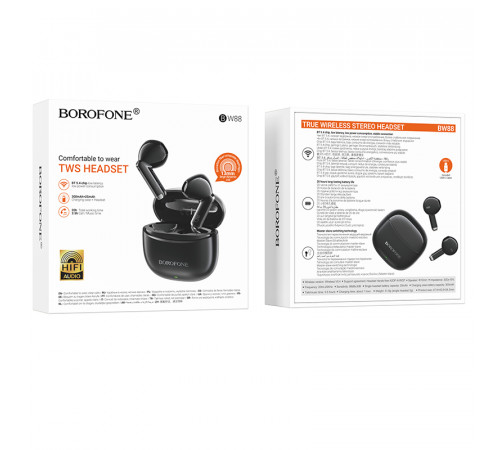 Бездротові навушники TWS BOROFONE BW88 Black (6941991121678)