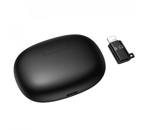 Бездротова мікрофонна система HOCO L19 Graceful dual-mic (iP/Type-C) Black (6942007655477)