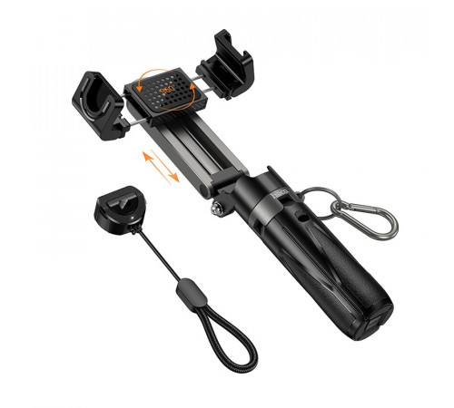 Селфі-монопод HOCO K27 Magic portable mini live broadcast stand Black (6942007654067)