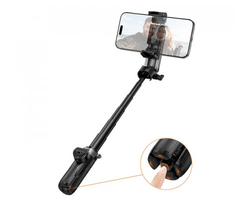 Селфі-монопод HOCO K27 Magic portable mini live broadcast stand Black (6942007654067)