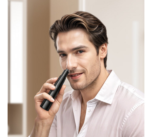 Тример для носа 3-в-1 HOCO HP37 Three-in-one multifunctional nose hair trimmer Black (6942007653947)