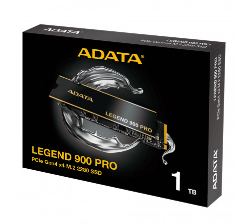 Накопичувач SSD M.2 ADATA LEGEND 900 PRO 1TB 2280 PCIe Gen 4x4 3D NAND Read/Write: 7400/6000 MB/sec (SLEG-900P-1TCS)