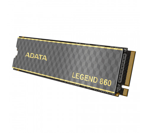 Накопичувач SSD M.2 ADATA LEGEND 860 500 GB 2280 PCIe Gen 4x4 3D NAND Read/Write: 5000/3000 MB/sec (SLEG-860-500GCS)