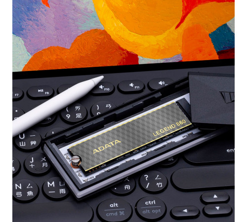 Накопичувач SSD M.2 ADATA LEGEND 860 500 GB 2280 PCIe Gen 4x4 3D NAND Read/Write: 5000/3000 MB/sec (SLEG-860-500GCS)