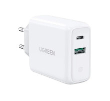 Мережевий зарядний пристрій UGREEN CD170 38W USB-C Wall Charger EU (White) (UGR-60468) (UGR-60468)