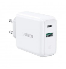 Мережевий зарядний пристрій UGREEN CD170 38W USB-C Wall Charger EU (White) (UGR-60468) (UGR-60468)
