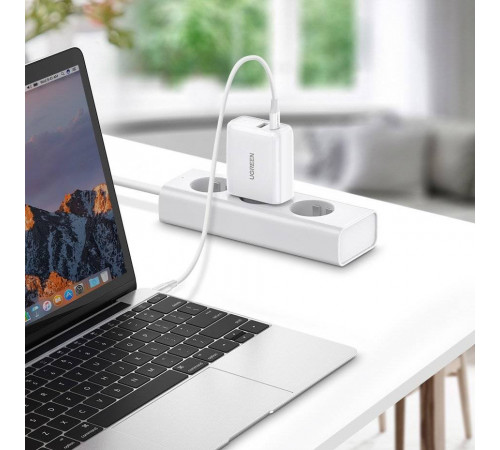 Мережевий зарядний пристрій UGREEN CD170 38W USB-C Wall Charger EU (White) (UGR-60468) (UGR-60468)