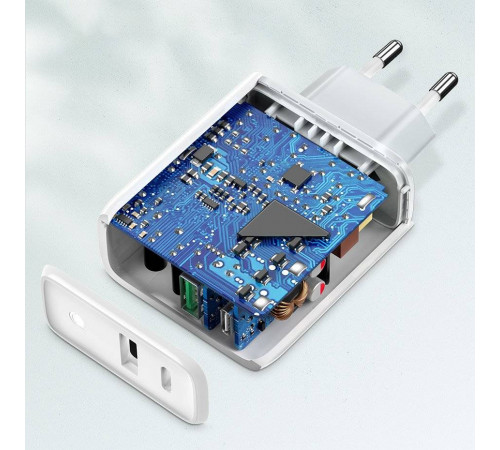 Мережевий зарядний пристрій UGREEN CD170 38W USB-C Wall Charger EU (White) (UGR-60468) (UGR-60468)