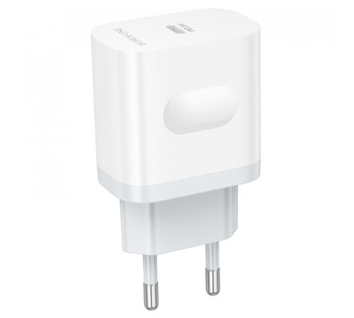 Мережевий зарядний пристрій BOROFONE BA99A Breeze single port PD20W charger White (6941991121357)