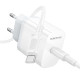 Мережевий зарядний пристрій з кабелем BOROFONE BA99A Breeze single port PD20W charger set(C to C) White (6941991121371)