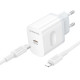 Мережевий зарядний пристрій з кабелем BOROFONE BA99A Breeze single port PD20W charger set(C to iP) White (6941991121364)