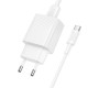 Мережевий зарядний пристрій з кабелем BOROFONE BAS71A Source single-port charger set(Type-C) White (6941991122620)