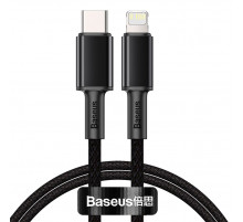 Кабель Baseus High Density Braided Fast Charging Data Cable Type-C to iP PD 20W 1m Black (CATLGD-01)