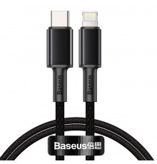 Кабель Baseus High Density Braided Fast Charging Data Cable Type-C to iP PD 20W 1m Black (CATLGD-01)