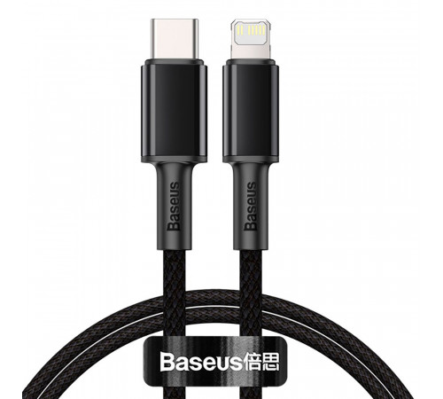 Кабель Baseus High Density Braided Fast Charging Data Cable Type-C to iP PD 20W 1m Black (CATLGD-01)