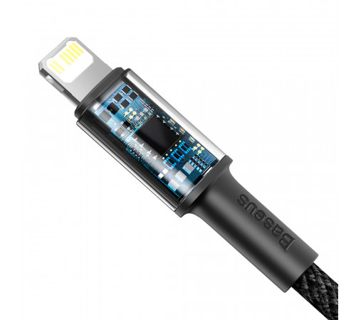 Кабель Baseus High Density Braided Fast Charging Data Cable Type-C to iP PD 20W 1m Black (CATLGD-01)
