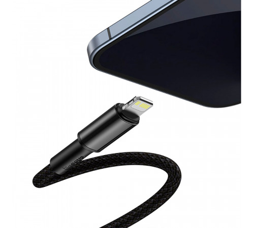 Кабель Baseus High Density Braided Fast Charging Data Cable Type-C to iP PD 20W 1m Black (CATLGD-01)