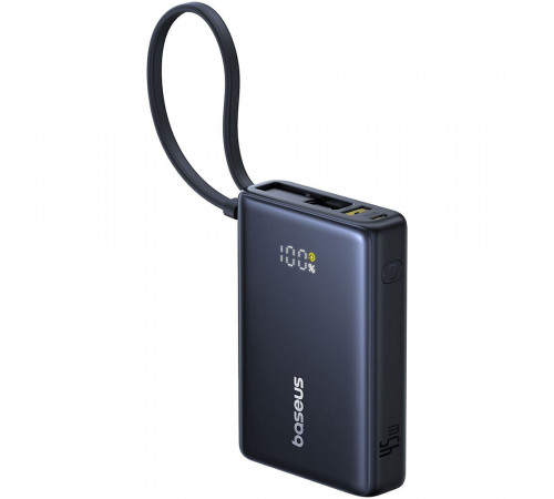 Зовнішній акумулятор Baseus PicoGo Digital Display Power Bank 10000mAh 45W Cosmic Black (P10076803123-00)
