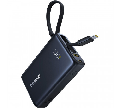 Зовнішній акумулятор Baseus PicoGo Digital Display Power Bank 10000mAh 45W Cosmic Black (P10076803123-00)