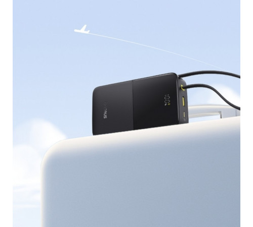 Зовнішній акумулятор Baseus EnerFill FC51 Bipow 2 Pro Digital Display Power Bank with Built-in Cable 20000mAh 22.5W Cosmic Black (E0027701)