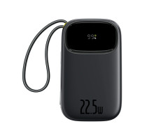 Зовнішній акумулятор Baseus EnerFill FC31 Digital Display Power Bank with 2 Built-in Cables 20000mAh 22.5W Cosmic Black (P10082107123-00)