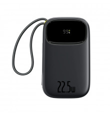 Зовнішній акумулятор Baseus EnerFill FC31 Digital Display Power Bank with 2 Built-in Cables 20000mAh 22.5W Cosmic Black (P10082107123-00)