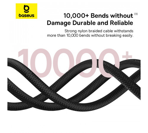 Кабель Baseus Dura Series Fast Charging Cable Type-C to iP 20W 1m Grey+Black (P10377800U01-01)