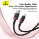 Кабель Baseus Dura Series Fast Charging Cable USB to Type-C 60W 1m Red+Black (P10377802U01-01)