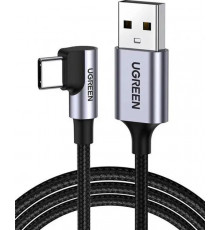 Кабель UGREEN US284 Angled USB-C Male To USB2.0 A Male 3A Data Cable(90°Angle) 0,,5m (UGR-50940)