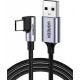 Кабель UGREEN US284 Angled USB-C Male To USB2.0 A Male 3A Data Cable(90°Angle) 0,,5m (UGR-50940)