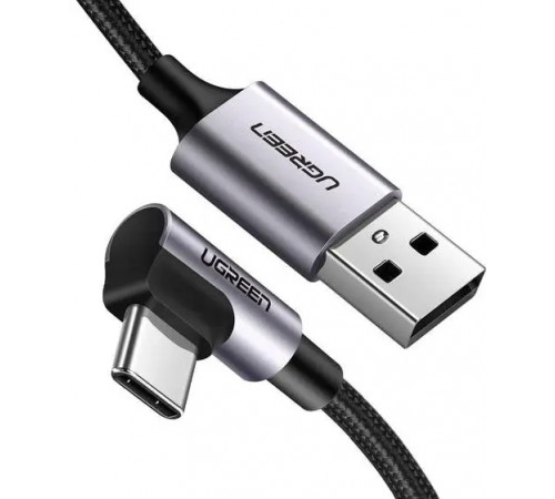 Кабель UGREEN US284 Angled USB-C Male To USB2.0 A Male 3A Data Cable(90°Angle) 0,,5m (UGR-50940)