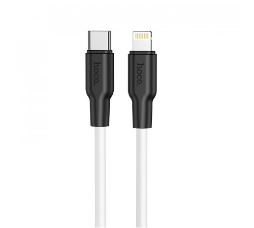Кабель HOCO X21 Plus Type-C to iP 3A, 20W, 1m,  black and white (6931474742162)