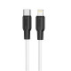 Кабель HOCO X21 Plus Type-C to iP 3A, 20W, 1m,  black and white (6931474742162)