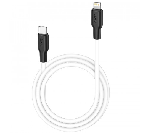 Кабель HOCO X21 Plus Type-C to iP 3A, 20W, 1m,  black and white (6931474742162)