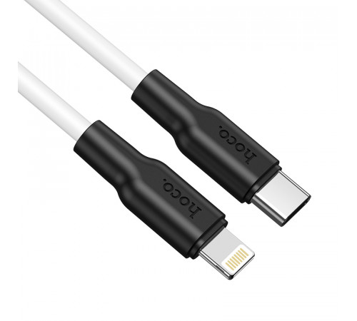 Кабель HOCO X21 Plus Type-C to iP 3A, 20W, 1m,  black and white (6931474742162)