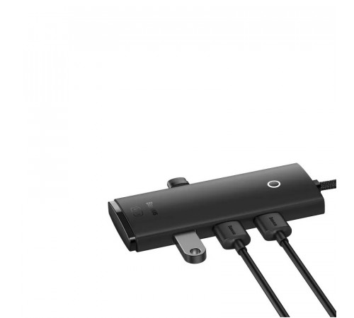 USB-хаб Baseus Lite Series 4-Port Type-C HUB Adapter (Type-C to USB 3.0*4 ) 1m Black (WKQX030401)