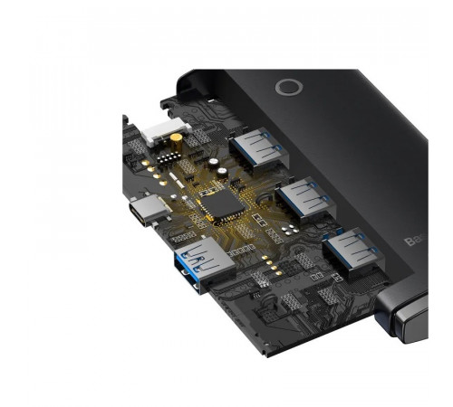 USB-хаб Baseus Lite Series 4-Port Type-C HUB Adapter (Type-C to USB 3.0*4 ) 1m Black (WKQX030401)