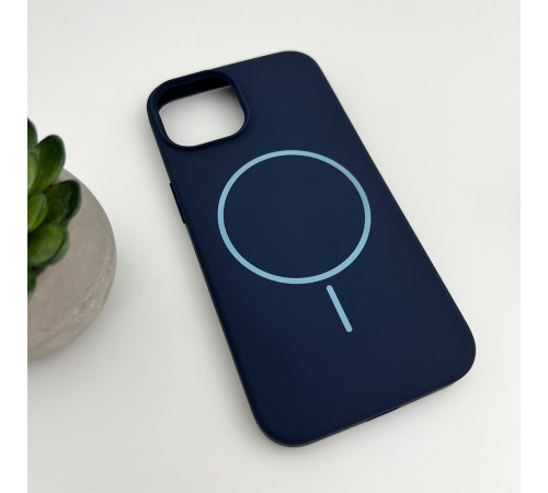 Чохол для смартфона Cosmic Silicone Case Magnetic for Apple iPhone 15 8,Dark Blue (SilMag15-8)