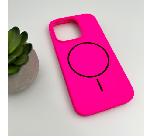 Чохол для смартфона Cosmic Silicone Case Magnetic for Apple iPhone 15 Pro 52,Shiny Pink (SilMag15P-52)