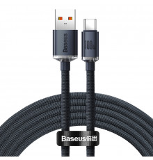 Кабель Baseus Crystal Shine Series Fast Charging Data Cable USB to Type-C 100W 2m Black (CAJY000501)