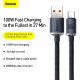 Кабель Baseus Crystal Shine Series Fast Charging Data Cable USB to Type-C 100W 2m Black (CAJY000501)