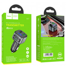 FM модулятор (Автомобільний зарядний пристрій) Hoco E67 Fighter QC3.0